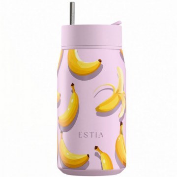 Glass - Thermos Lens Banana Mood Save The Aegean 01-43063 360ml Pink-Yellow Estia