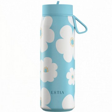 Isothermal Bottle Pulse Daisy Save The Aegean 01-42646 500ml Multi-Blue Estia