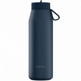 Isothermal Bottle Pulse Save The Aegean 01-43193 800ml Indigo Blue Estia BLUE