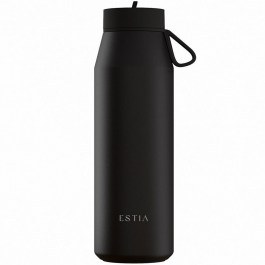Isothermal Bottle Pulse Save The Aegean 01-43209 800ml Void Black Estia BLACK