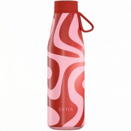 Ισοθερμικό Μπουκάλι Flow Coral Waves Save The Aegean 01-42158 500ml Red-Pink Estia RED-PINK