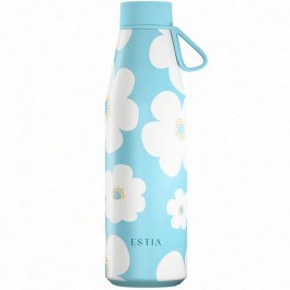 Ισοθερμικό Μπουκάλι Flow Daisy Save The Aegean 01-42189 500ml Multi-Blue Estia BLUE