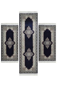 Carpet Qom Blue Barok