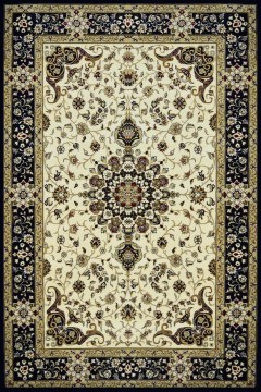 Carpet Kashan Beige-Blue Barok