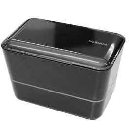 Δοχείο Φαγητού Bento Bite Box Dual LBTTN12-1402-01 17,2x10,9x10,6cm 1150ml Black Takenaka BLACK