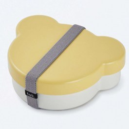 Δοχείο Φαγητού Παιδικό Bear LBTTNJTN-0170YL 14,6x12x4,9cm 400ml White-Yellow Takenaka WHITE-YELLOW