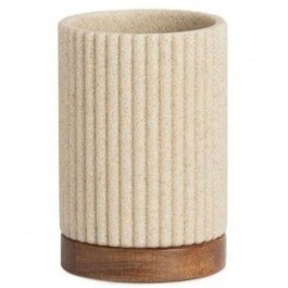 Ποτηροθήκη LBTAH-BA22103 Φ8x11cm Beige-Natural Andrea House NATURAL-BEIGE