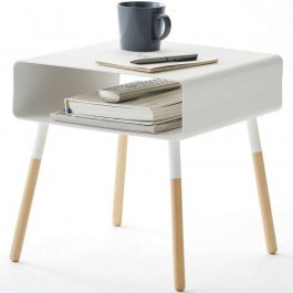 Βοηθητικό Τραπεζάκι Short YMZK4229 35x35x35cm Black-Natural WHITE