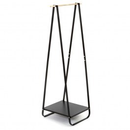 Κρεμάστρα Δαπέδου Με Ράφι Slim LBTYMZK2298 52x47x144cm Black-Natural Yamazaki NATURAL-BLACK