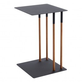 Τραπεζάκι Βοηθητικό Sliding YMZK4804 35x35x55cm Black BLACK