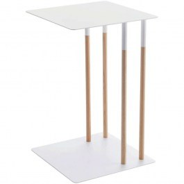 Τραπεζάκι Βοηθητικό Sliding YMZK4803 35x35x55cm White WHITE