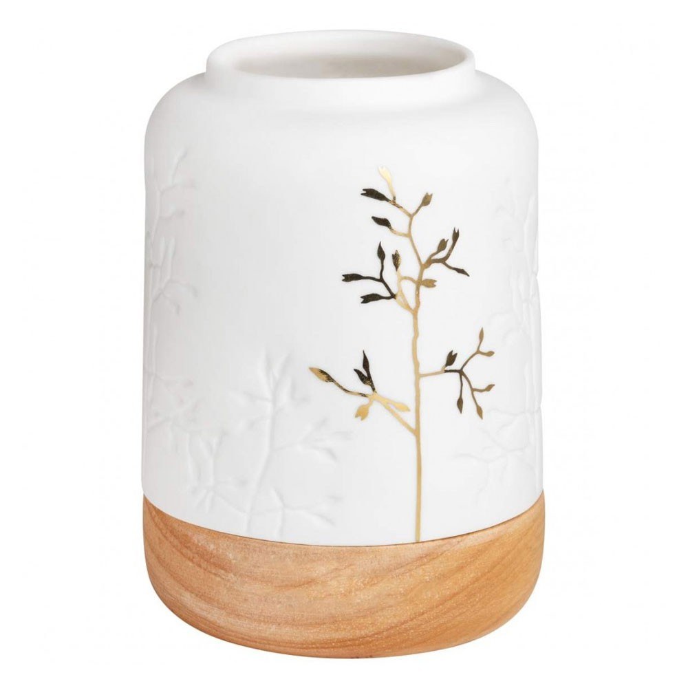 Βάση Ρεσώ Πορσελάνινη Gold Twing RD0015170 9x13cm White-Gold Raeder