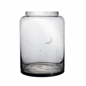 Βάζο Γυάλινο Moon Night RD0016667 19x25,5cm Smoke Raeder