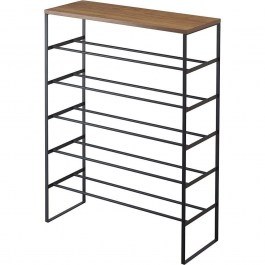 Παπουτσοθήκη YMZK3370 66x25x87cm Black-Natural NATURAL-BLACK