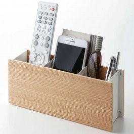 Βάση Οργάνωσης Γραφείου 3 Θέσεων YMZK2732 25x7x10,2cm Natural-White Yamazaki NATURAL-WHITE