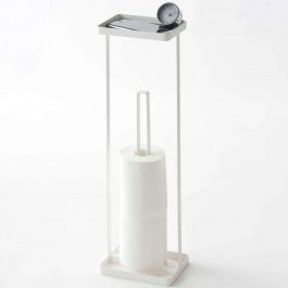 Βάση Χαρτιού Επιδαπέδια Με Δίσκο YMZK7739 16x12x52cm White Yamazaki WHITE