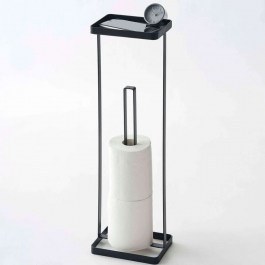 Βάση Χαρτιού Επιδαπέδια Με Δίσκο YMZK7740 16x12x52cm Black Yamazaki BLACK