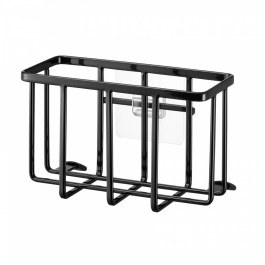 Sink Organizer Base YMZK6916 With Silicone Film 8,5x15,5x10cm Black Yamazaki BLACK