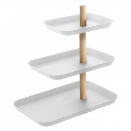 Εταζέρα 3 Θέσεων Rin YMZK1581 25x16x25,5cm White-Oak Yamazaki WHITE-OAK