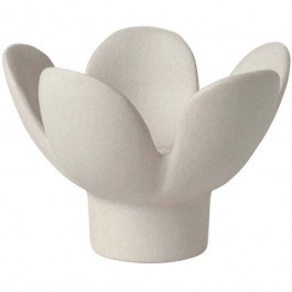 Candlestick Flower RD0051576 8x8x5,5cm Beige Raeder BEIGE