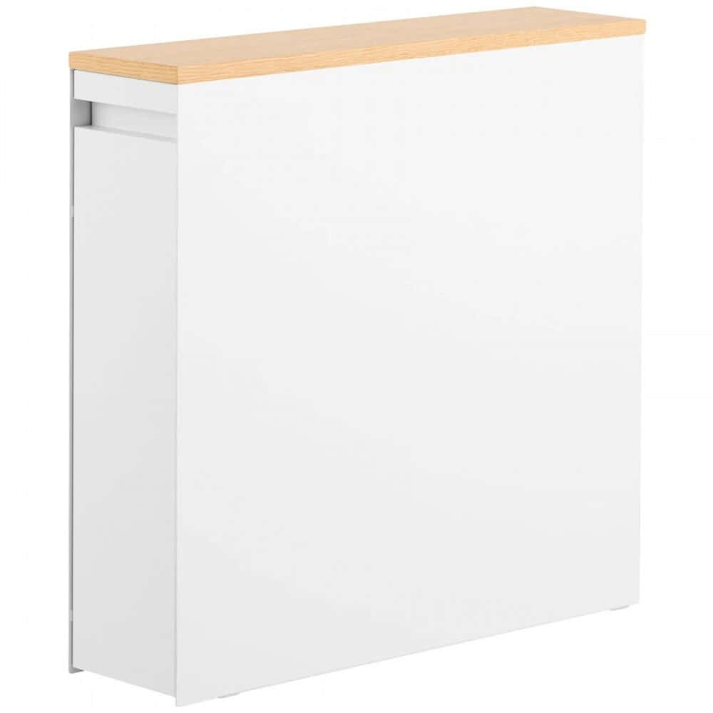 Ντουλάπι Μπάνιου Τροχήλατο YMZK1426 56x14x55cm White-Natural Yamazaki