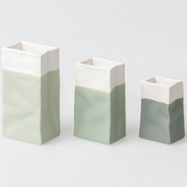 Βάζα Mini Paper Bags (Σετ 3Τμχ) RD0017450 4,5-8cm Green Raeder GREEN