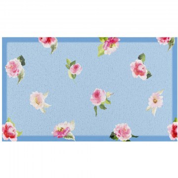 Entrance Mat Watercolour Floral -AMDMW-WATERCOLOURFLORAL-7040 70x40cm Multi-Blue Artsy Mats