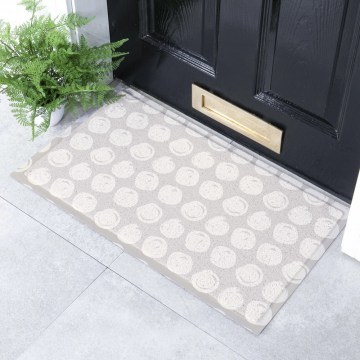 Entrance Mat Taupe Dot Swirl -AMDMW-TAUPEDOT-7040 70x40cm Taupe Artsy Mats
