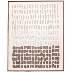 Handmade Painting Abstract Lusaka AH-AX75014 80x100cm Multi Andrea House