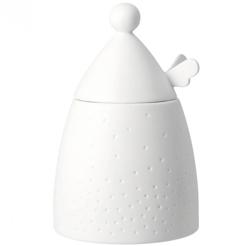 Διακοσμητικό Δοχείο Με Καπάκι Angel RD0092621 Φ10x16cm White Raeder