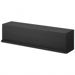 Κουτί Αποθήκευσης Επιτοίχιο Tower YMZK10069 60x15,7x14,6cm Black Yamazaki BLACK