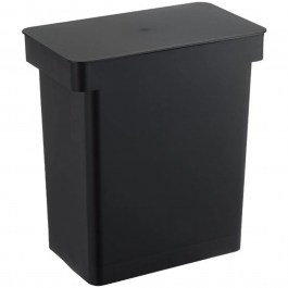 Κάδος Απορριμμάτων Με Ροδάκια Tower YMZK5428 41x24x42,5 25lt Βlack Yamazaki BLACK