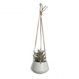 Hanging Plant Pot PT2845WH White Present Time WHITE