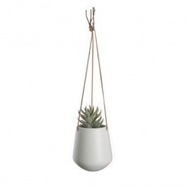Hanging Plant Pot PT2846WH White Present Time WHITE