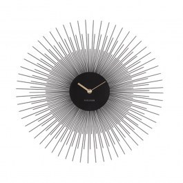 Wall Clock KA5817BK Peony D.45cm Black Karlsson BLACK