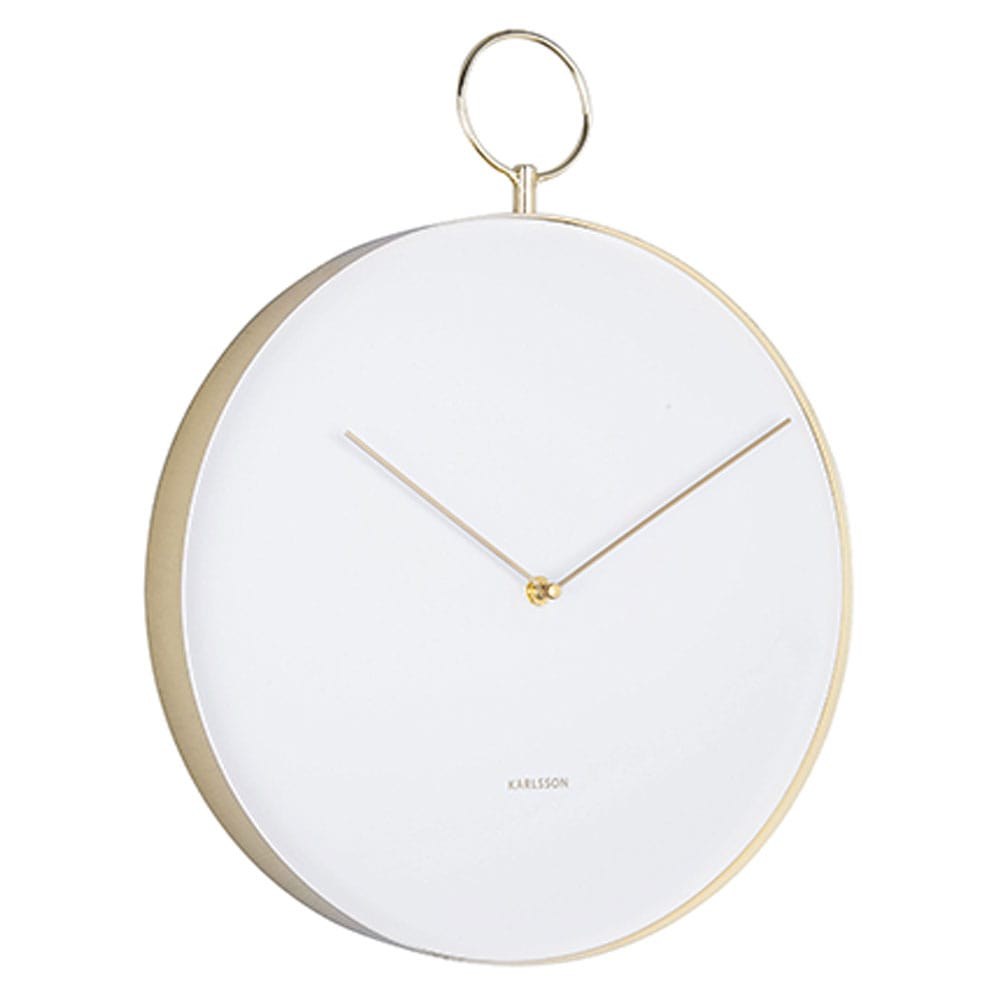 Ρολόι Τοίχου KA5765WH 34cm Hook Metal White Karlsson