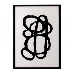 Κάδρο Zaco 82048303 32x42xcm Black-White Bloomingville