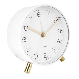 Alarm Clock Lofty KA5752WH D11cmxH5,2cm Matt White Karlsson WHITE