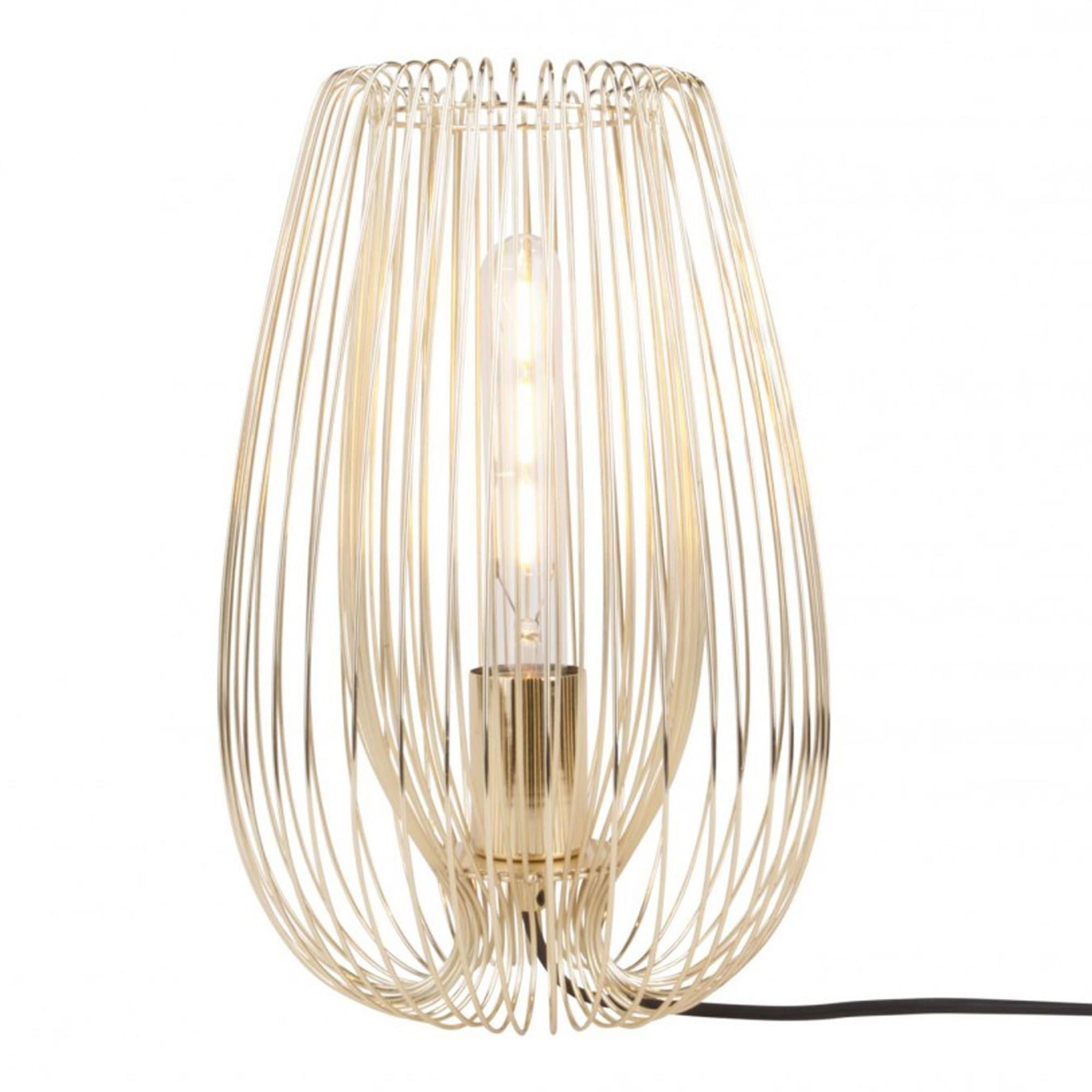 Επιτραπέζιο Φωτιστικό Lucid LM1827GD 33x22cm E27 Gold Leitmotiv