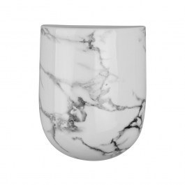 Pot Wall Oval Marble PT3737WH 14,8x7x19cm White Present Time WHITE