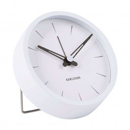 Ρολόι Επιτραπέζιο - Ξυπνητήρι Lure KA5842WH Φ10x5cm White Karlsson WHITE
