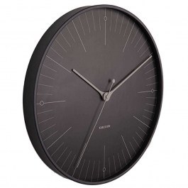 Ρολόι Τοίχου Index KA5769BK Φ40cm Black Karlsson BLACK