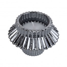 Κηροπήγιο Για Ρεσώ Sparkle Lines Duo PT3768BK Φ8x5,5cm Black Present Time BLACK