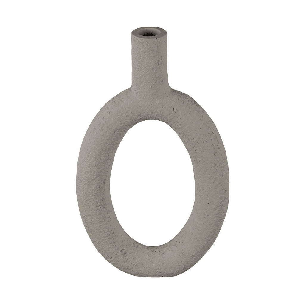 Βάζο Οβάλ Ring PT3745WG 16,5x3,5x31cm Grey Present Time