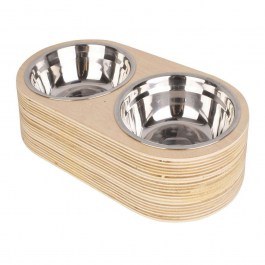 Μπωλ Για Κατοικίδια Dinner Time (Σετ 2Τμχ) PT3739WD 18x7,8cm Natural Present Time NATURAL