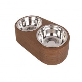 Μπωλ Για Κατοικίδια Dinner Time (Σετ 2Τμχ) PT3740DW 15,6x8,1cm Brown Present Time BROWN