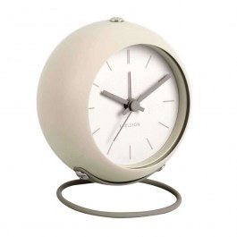 Ρολόι Επιτραπέζιο - Ξυπνητήρι Nirvana Globe KA5857WG 9,5x6x10cm Warm Grey Karlsson WARM GREY