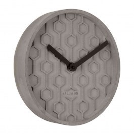 Ρολόι Τοίχου Honeycomb KA5869GY 31x5cm Grey Karlsson GREY
