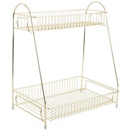 Ραφιέρα 2 Θέσεων Tidy PT3844GD 30x20x34,5cm Gold Present Time GOLD