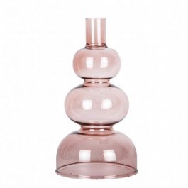 Κηροπήγιο Circles PT3893PI 10x20cm Pink Present Time PINK